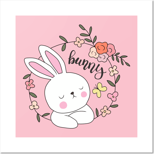 Little Bunny Wall Art by valentinahramov